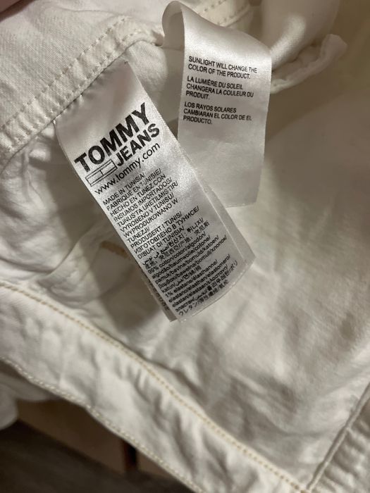 Білий джинсовий піджак Tommy Hilfiger.Оригінал XS