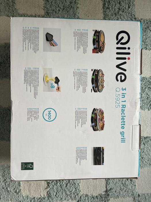 Maquina Raclete Qilive 8pax NOVO