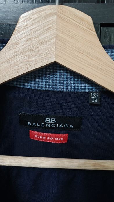 Koszula męska  BALENCIAGA, granatowa, rozm. 39/15½ (S)