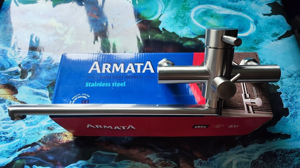 Смеситель для ванны из нержавеющий стали ARMATA SUS-006 (EURO)