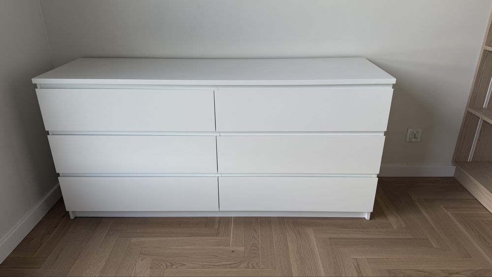 Komoda IKEA MALM 6 szuflad | 160 cm | Biała | OKAZJA