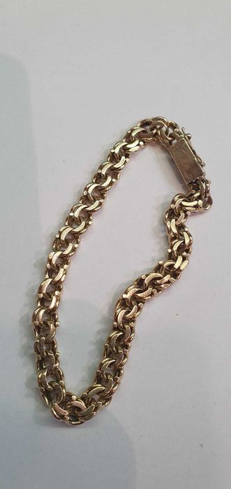Bransoleta złota 14 k/585/27,36 g. 22 cm - Madej Gorlice Mickiewicza -