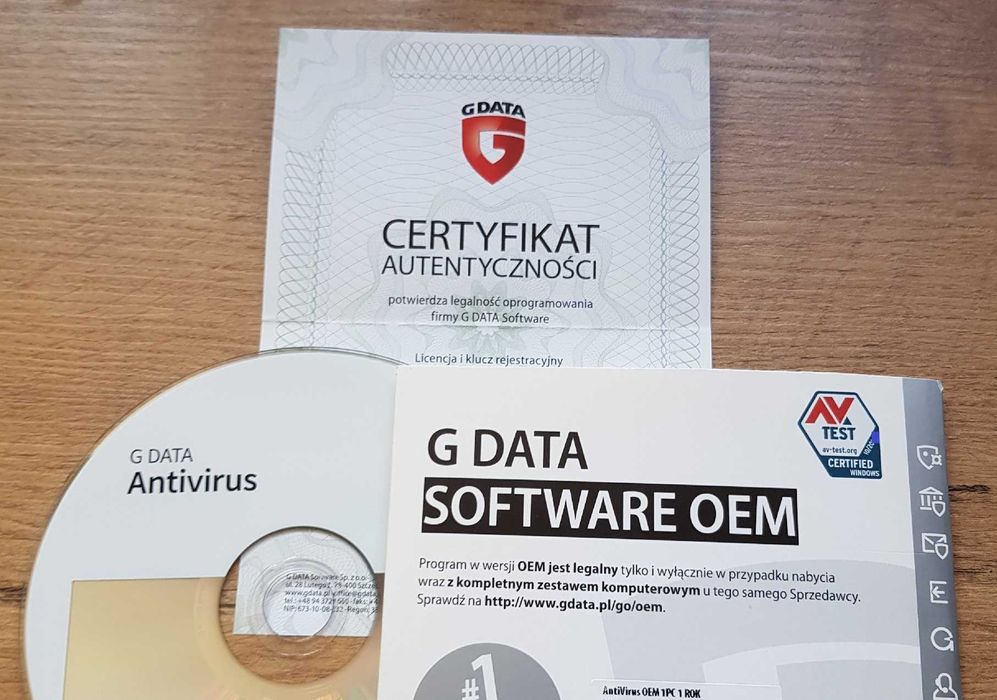 G Data Software  AntiVirus 1PC/1 Rok Ochrona Internetu