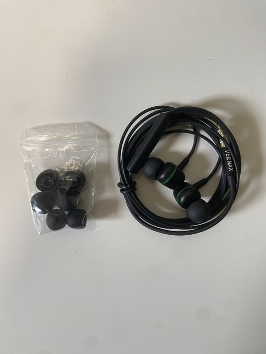 Słuchawki dokanałowe VEENAX M3 – mikrofon, etui