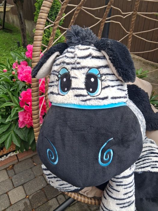 Ogromny pluszak zebra
