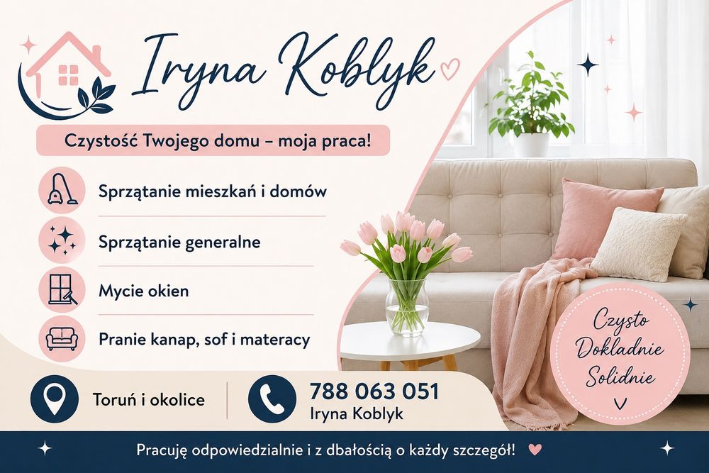 Profesjonalne sprzątanie mieszkań, domow. Czyszczenie, mycie nagrobków