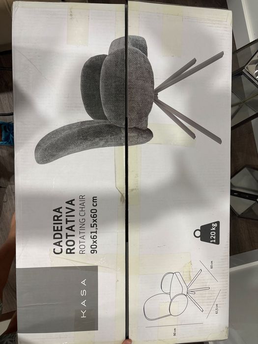 Cadeira Rotativa Cinza