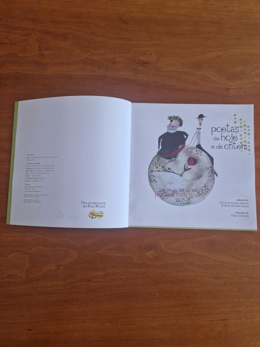 Livro infantil e juvenil "Poetas de Hoje e de Ontem"