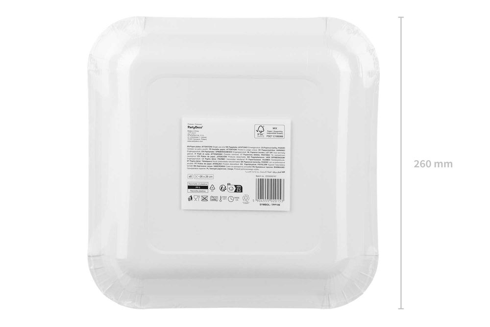 Talerzyki papierowe "Bbq" 1opak./6szt.