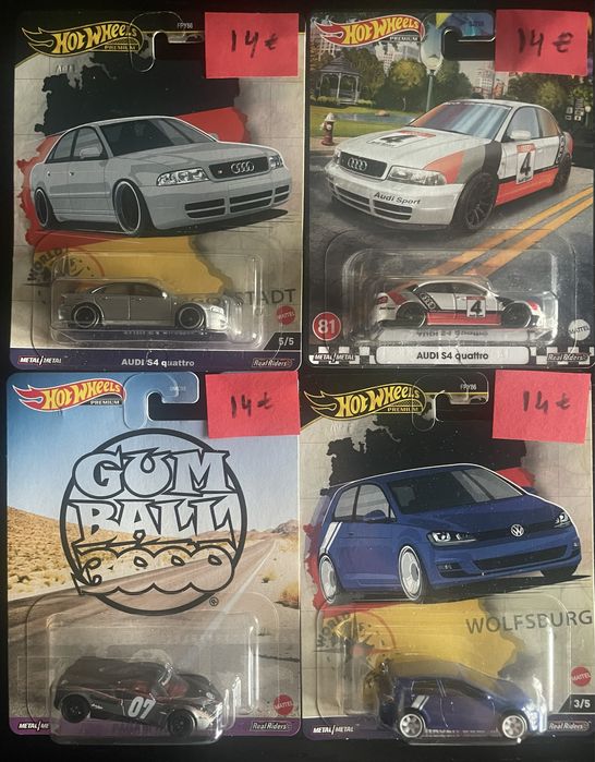 Hot wheels real rider Alfa Romeo Lancia Lamborghini Mercedes Porsche