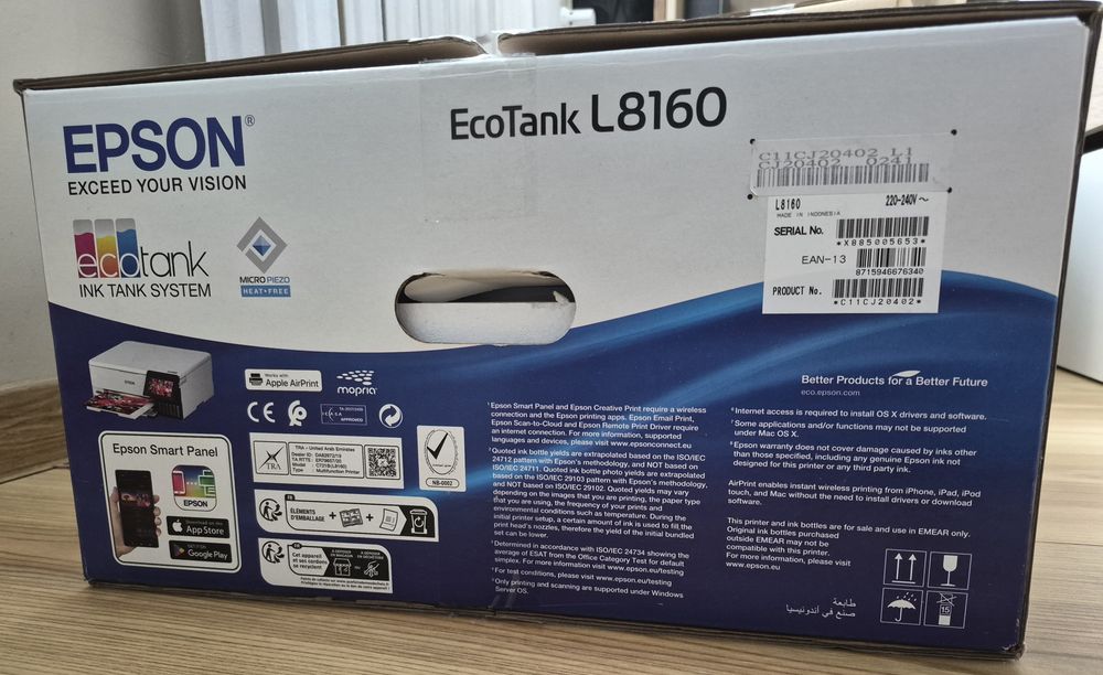 Nowa drukarka epson L8160