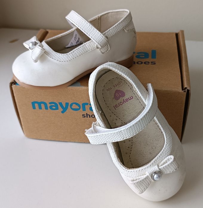 Sapato menina branco 19