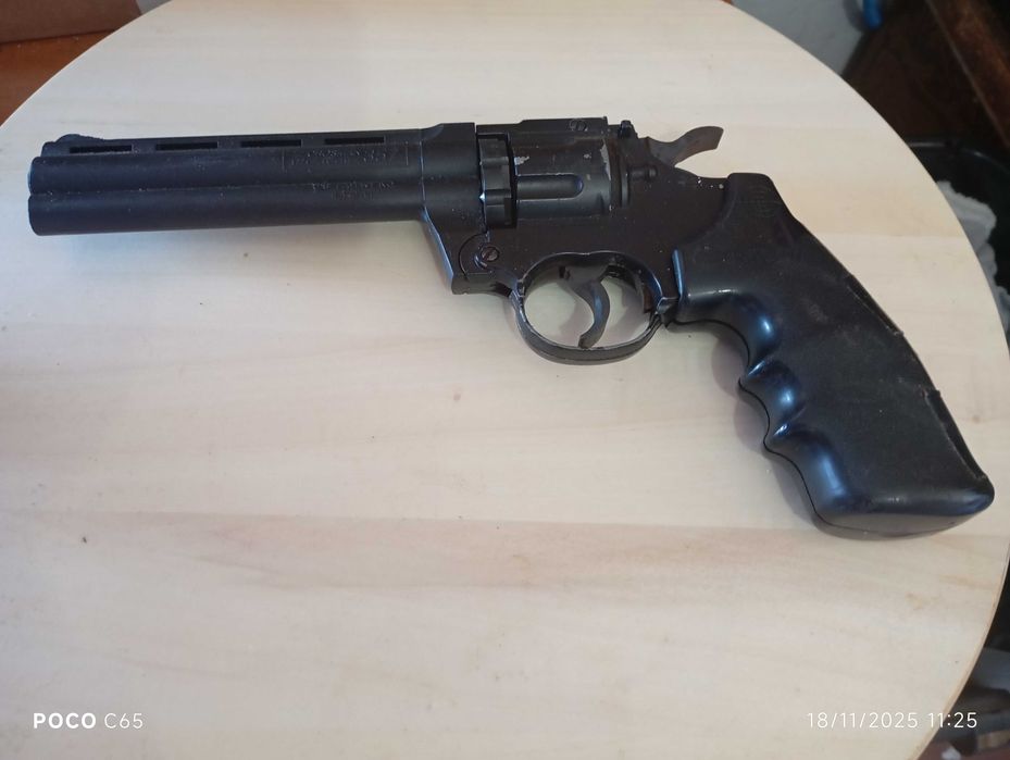 revolver magnum 357 cal 4,5mm esferas aluminio,aço,ou chumbo