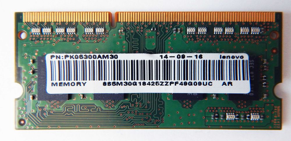 Samsung RAM 4GB DDR3L SO-DIMM 1600MHz