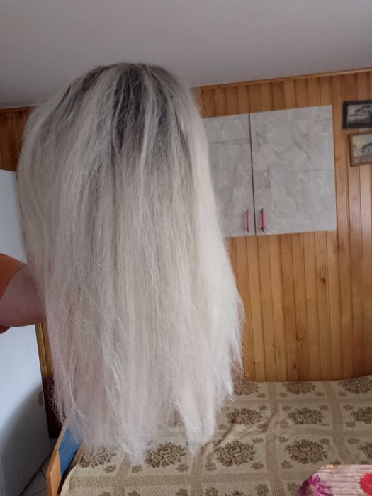 peruka blond włosy