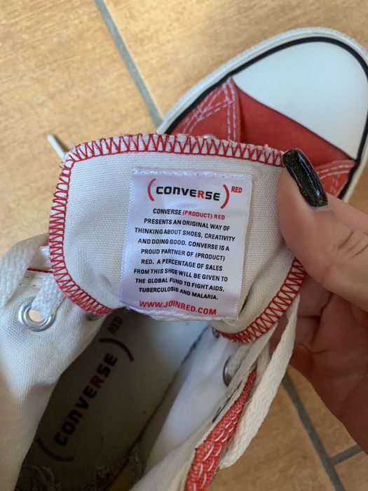 Високі кеди Converse All Star product red  38 р. 24.5 см