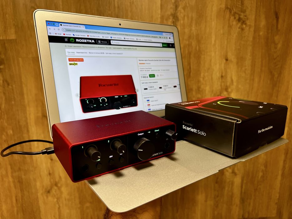 Звуковая карта Focusrite Scarlett Solo 4th Generation