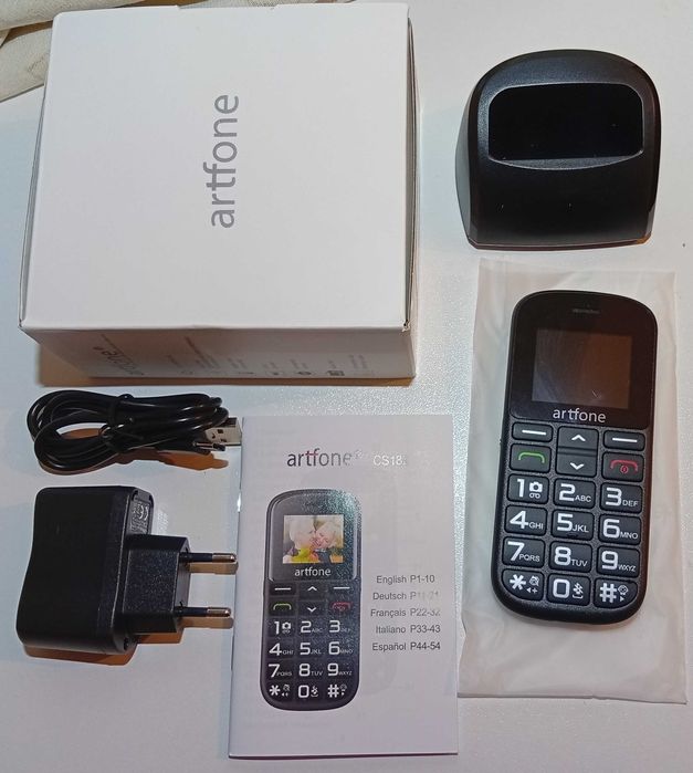 Telemóvel teclas grandes, sénior, Artfone