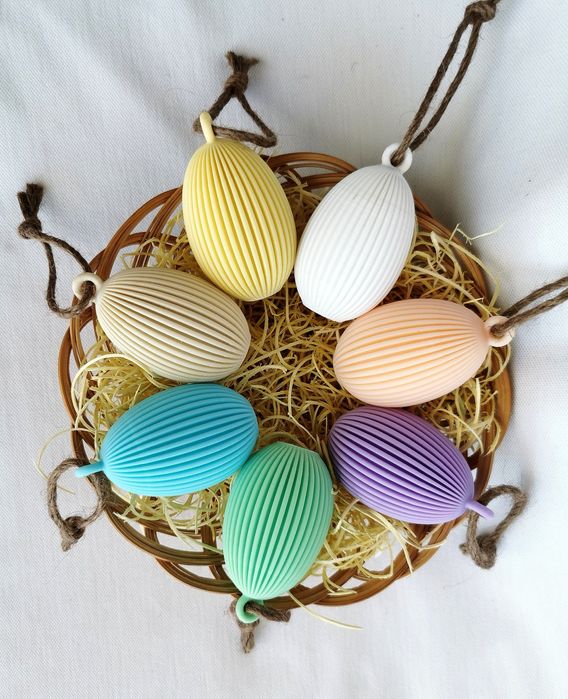 Wielkanocne jajka zawieszki 7 szt