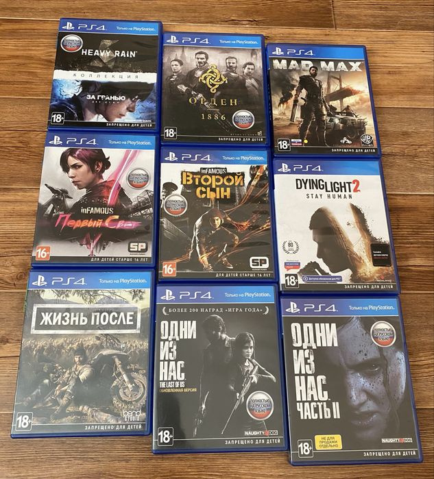 Sony PS4: Fallout, Prey, Орден 1886, Жизнь После, Mad Max, Одни из Нас