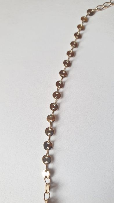 Łańcuszek choker blaszki kółeczka chocker