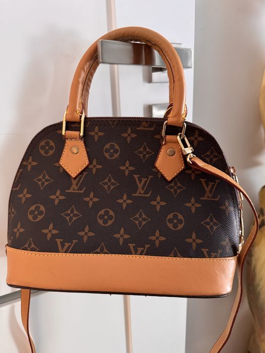 Torebka damska w stylu Louis Vuitton - monogram, kuferek, bardzo dobra