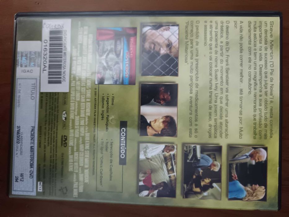 filme dvd original - paciente misteriosa