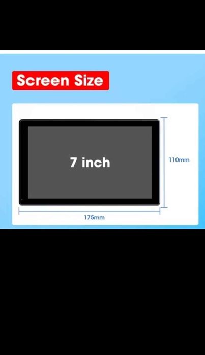 Multimédia 7 polegadas. Novo