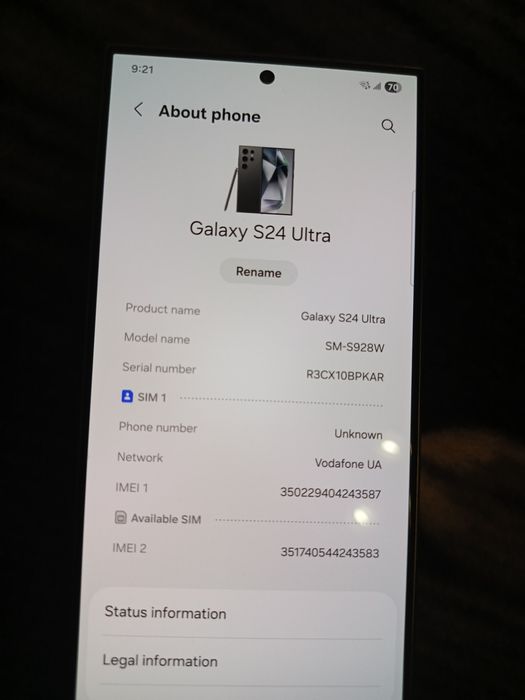 Samsung galaxy S24 ultra titanium black