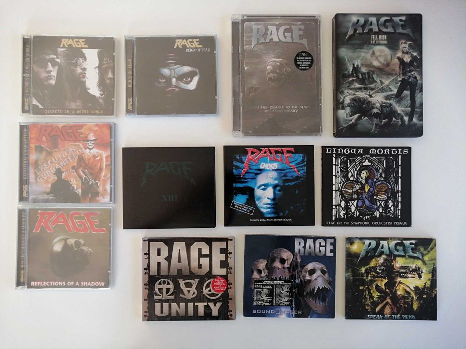 Zestaw płyt CD i DVD RAGE ! 3 albumy z AUTOGRAFAMI !