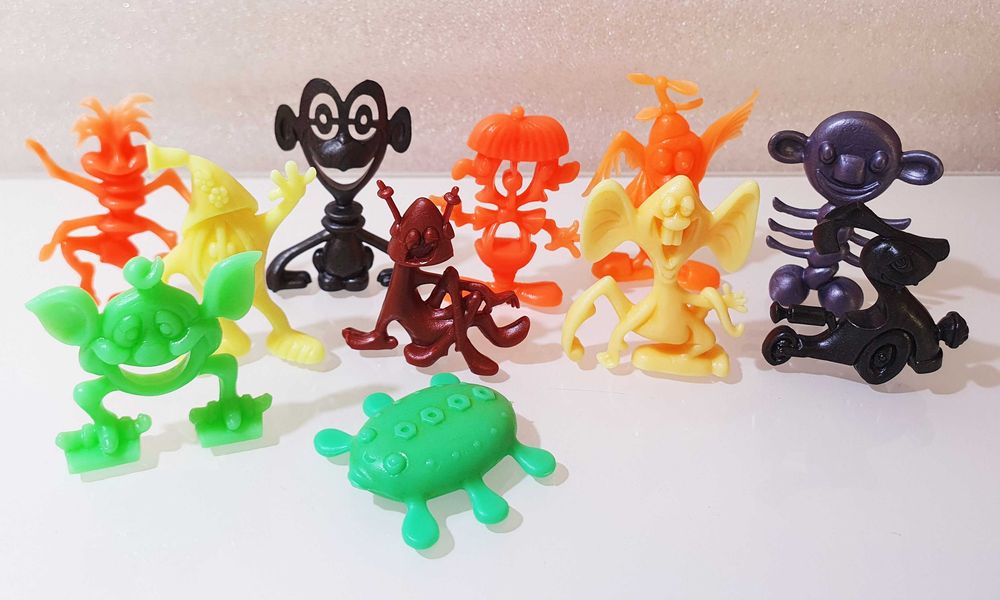 Antiga Coleção ~ ” ASTRO-NITS ” ~ 11 Monocromáticos Brinde cereais Kellogg´s ~ Anos 70.