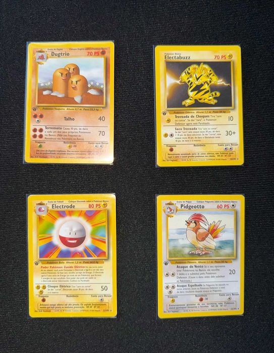 Pokémon Base Set Português 1ª Edição - Coleção Completa - 30 anos - 102 Cartas