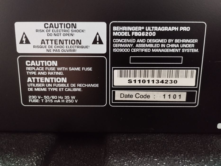 Behringer FBQ6200HD nova