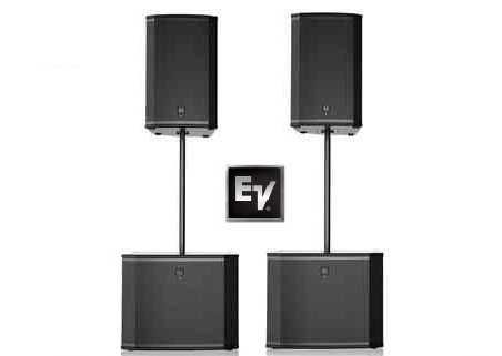 ALUGUER DE SOM PROFISSIONAL ELECTRO-VOICE | COLUNAS + SUBWOOFERS | ELX 115P - EKX 15P - EKX 18SP
