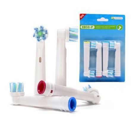Насадки для тщательной очистки на зубную электро щетку Oral-B Braun (Cross-Action)