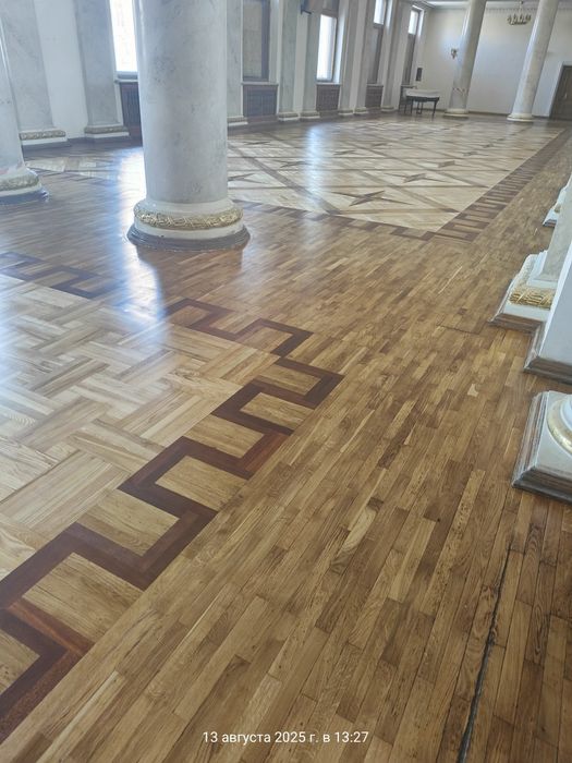 Циклёвка, шлифовка паркета, доски. Снятие краски. Паркетные работы.