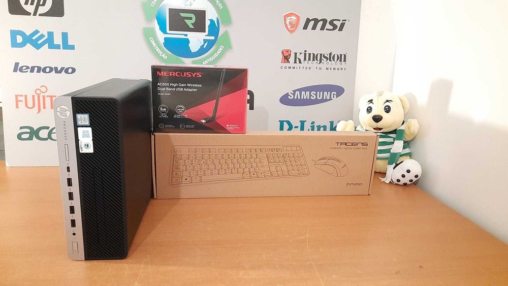 Desktop HP 600 G4 SFF 8ªG | i5-8500 | 16GB DDR4 | NVMe 256GB + HDD 500GB | WiFi | W11