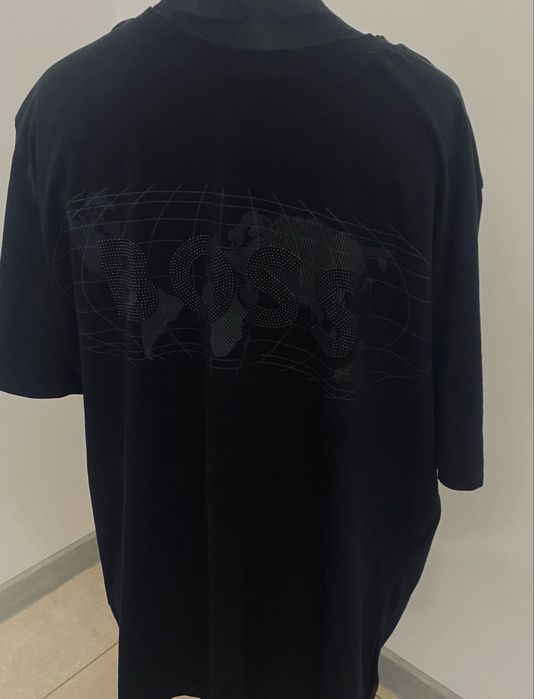 Hugo Boss – męska koszulka T-Shirt 3XL, czarna, duże logo 3D, oryginał