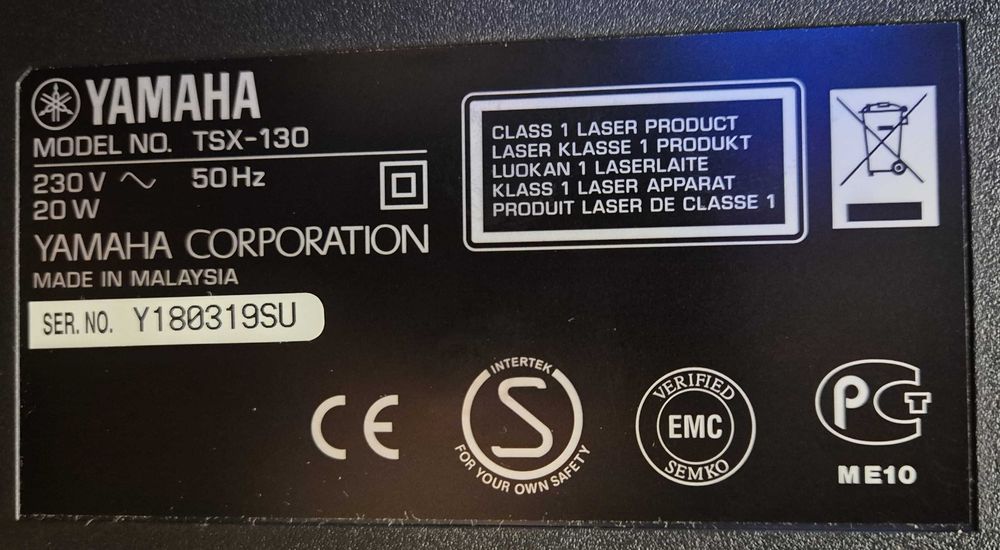 Yamaha audio system tsx-130