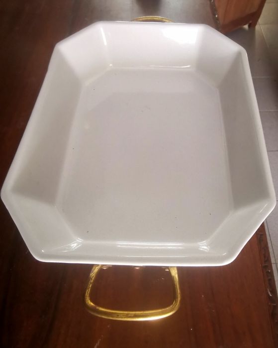 Travessa porcelana branca