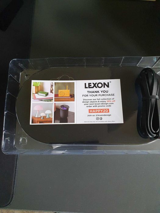Ładowarka bezprzewodowa Lexon Oblio Box LH69 Dezynfekcja UV NOWA
