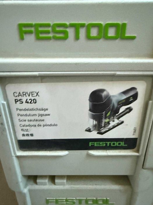 wyrzynarka Festool PS 420 z pełnym osprzętem i kuferkiem REZERWACJA