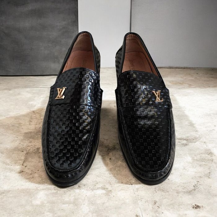 Мужские кожаные лоферы "Louis Vuitton"