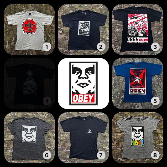 OBEY — Оригінальні футболки в гарному стані — ЛОТ
