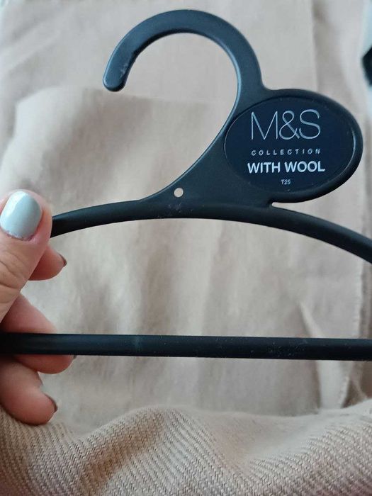 НОВИЙ шикарний жіночий теплий шарф палантин (вовна) бренд M&S (Італія)