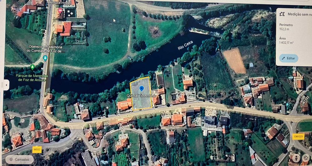 Terreno para construção junto ao Rio Ceira