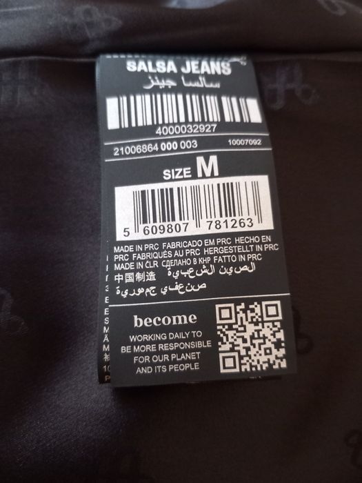 Salsa Jeans 21006864 Casaco Sobretudo Preto