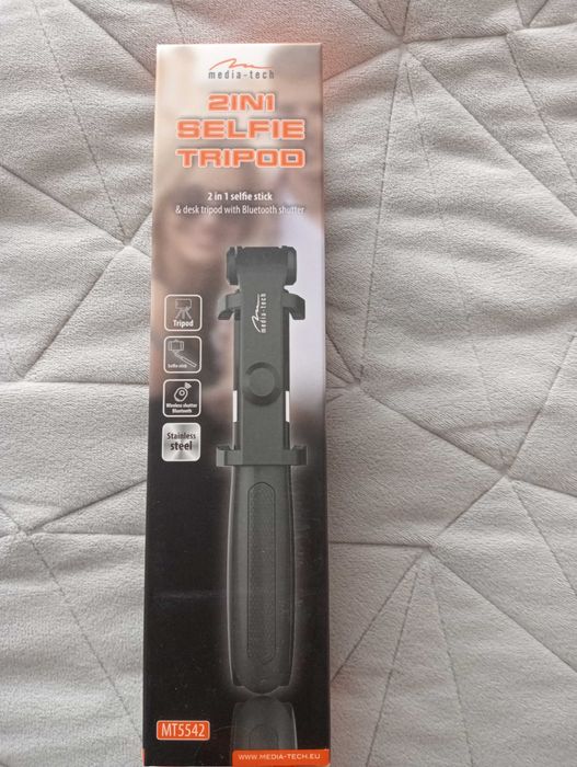 Uchwyt selfie MEDIA-TECH MT5542 Czarno-srebrny