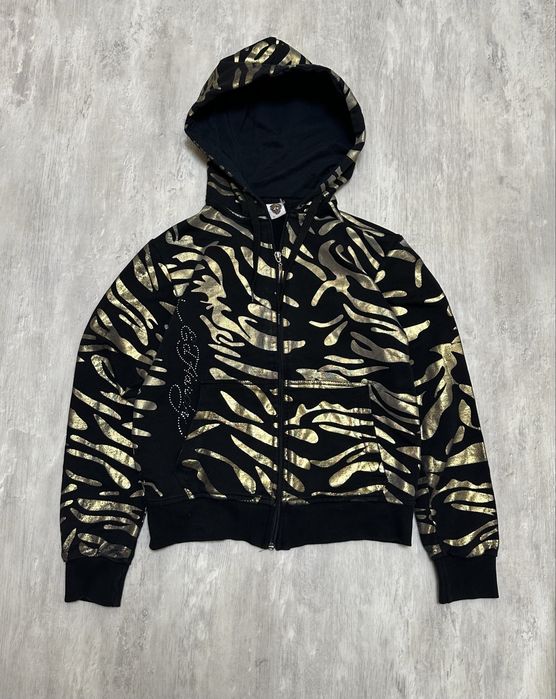 Женское зип худи ed hardy y2k
