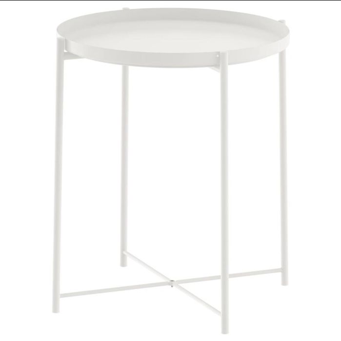 Mesa apoio branca IKEA GLADOM 
Mesa-tabuleiro, branco, 45x53 cm